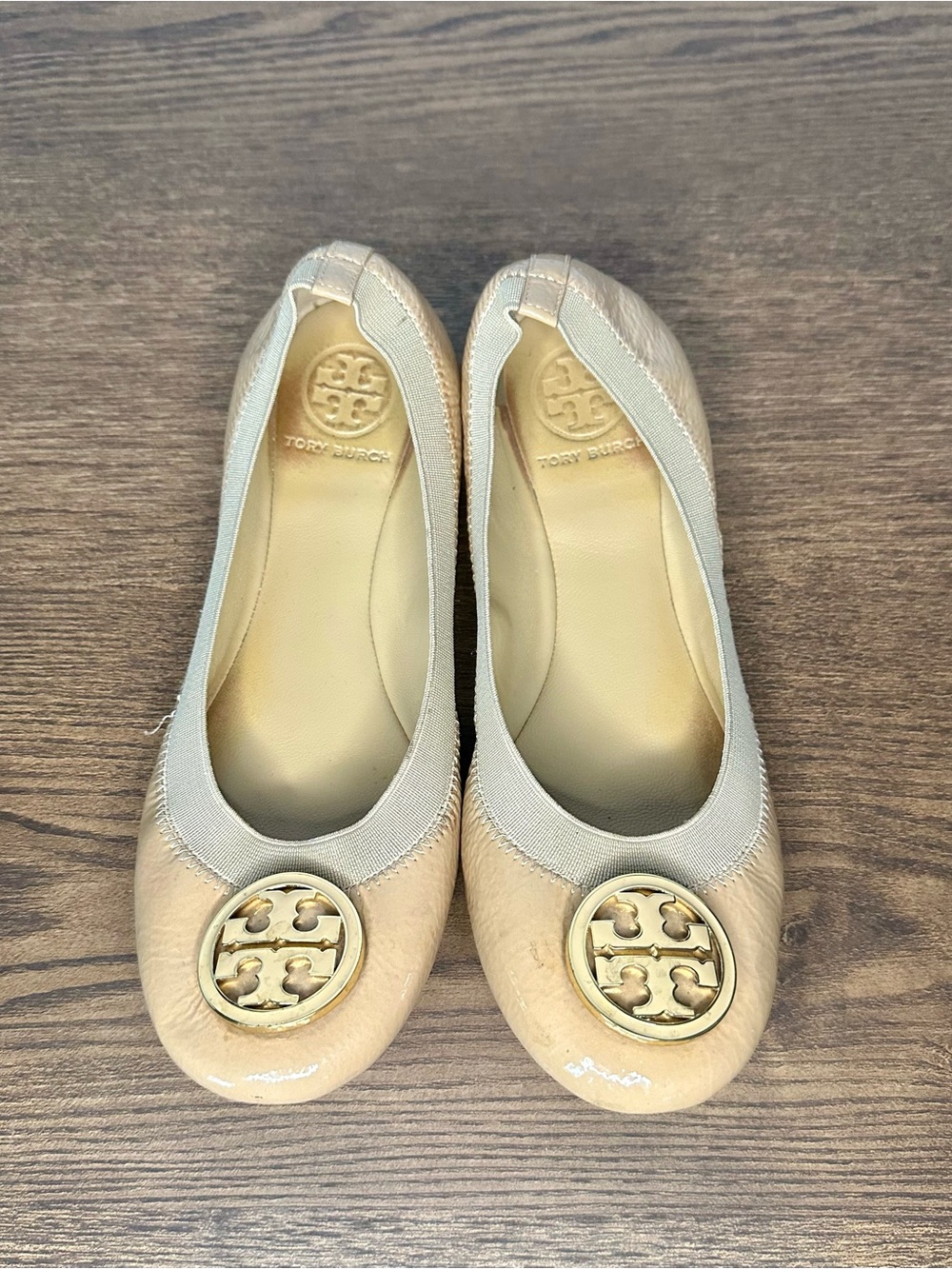 Tory Burch Caroline Ballerina Flats Size 7 in Camellia Pink